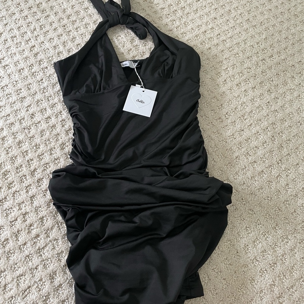Adika Sleek Black Dress